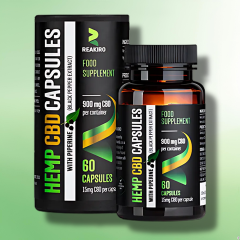 Full Spectrum CBD Capsules by Reakiro |300mg-1500mg| 30/60cap (BUY 1 GET 1 FREE)