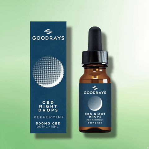CBD Night Drops by Goodrays - 500mg - 1000mg - Peppermint - 15ml - CBD Shack