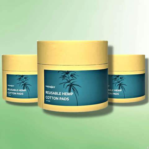 Hemp Infused Reusable Make Up Pads by Voyager - Eco - Friendly - 16 Pads - CBD Shack