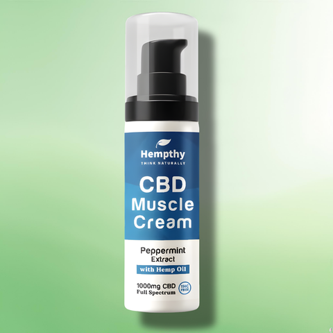 CBD Muscle Cream/Gel by Hempthy - 250mg-1000mg Broad Spectrum CBD - 50g