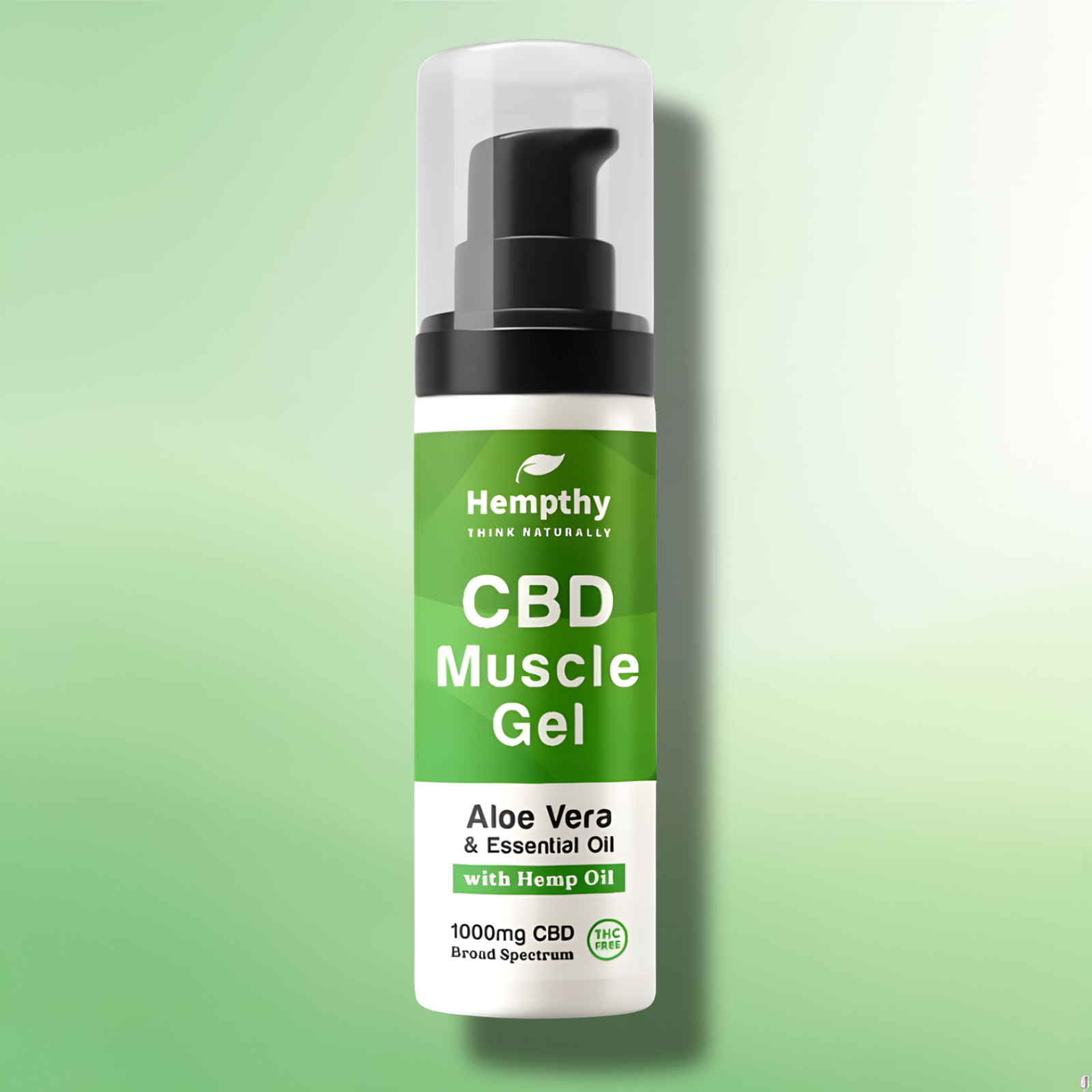 CBD Muscle Cream/Gel by Hempthy - 250mg-1000mg Broad Spectrum CBD - 50g