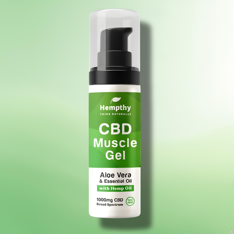 CBD Muscle Cream/Gel by Hempthy - 250mg-1000mg Broad Spectrum CBD - 50g