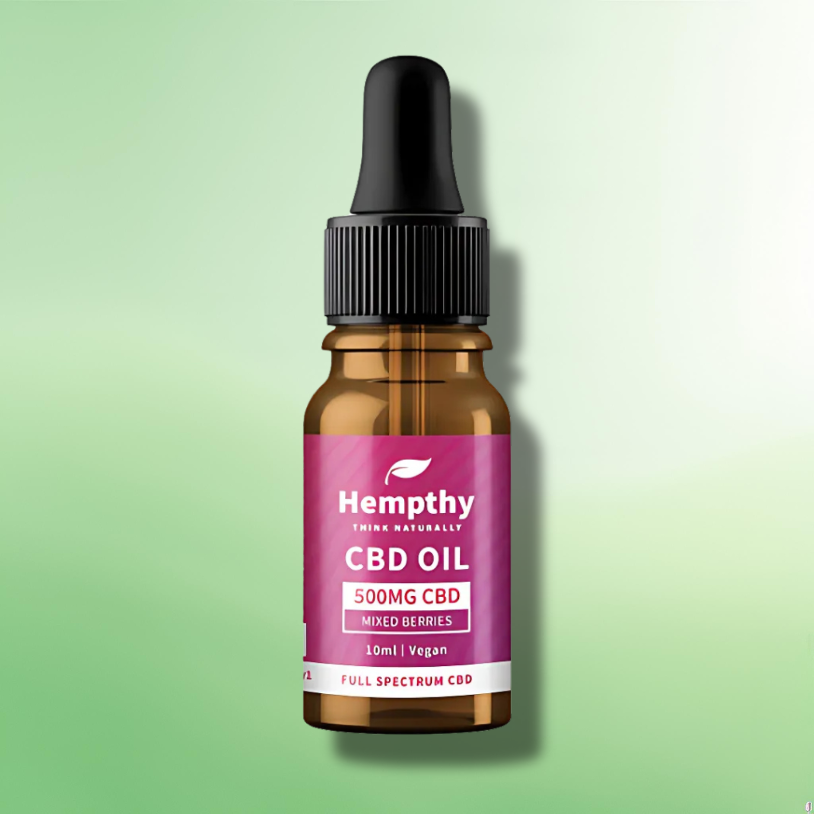 Full Spectrum CBD Oil by Hempthy 500mg - 4000mg  - Natural/Mixed Berries - 10ml