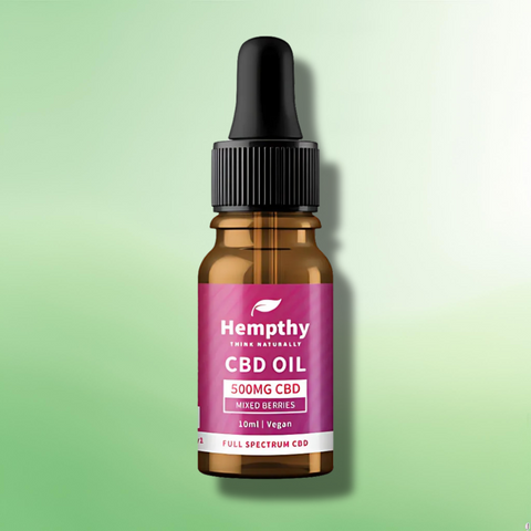 Full Spectrum CBD Oil by Hempthy 500mg - 4000mg  - Natural/Mixed Berries - 10ml