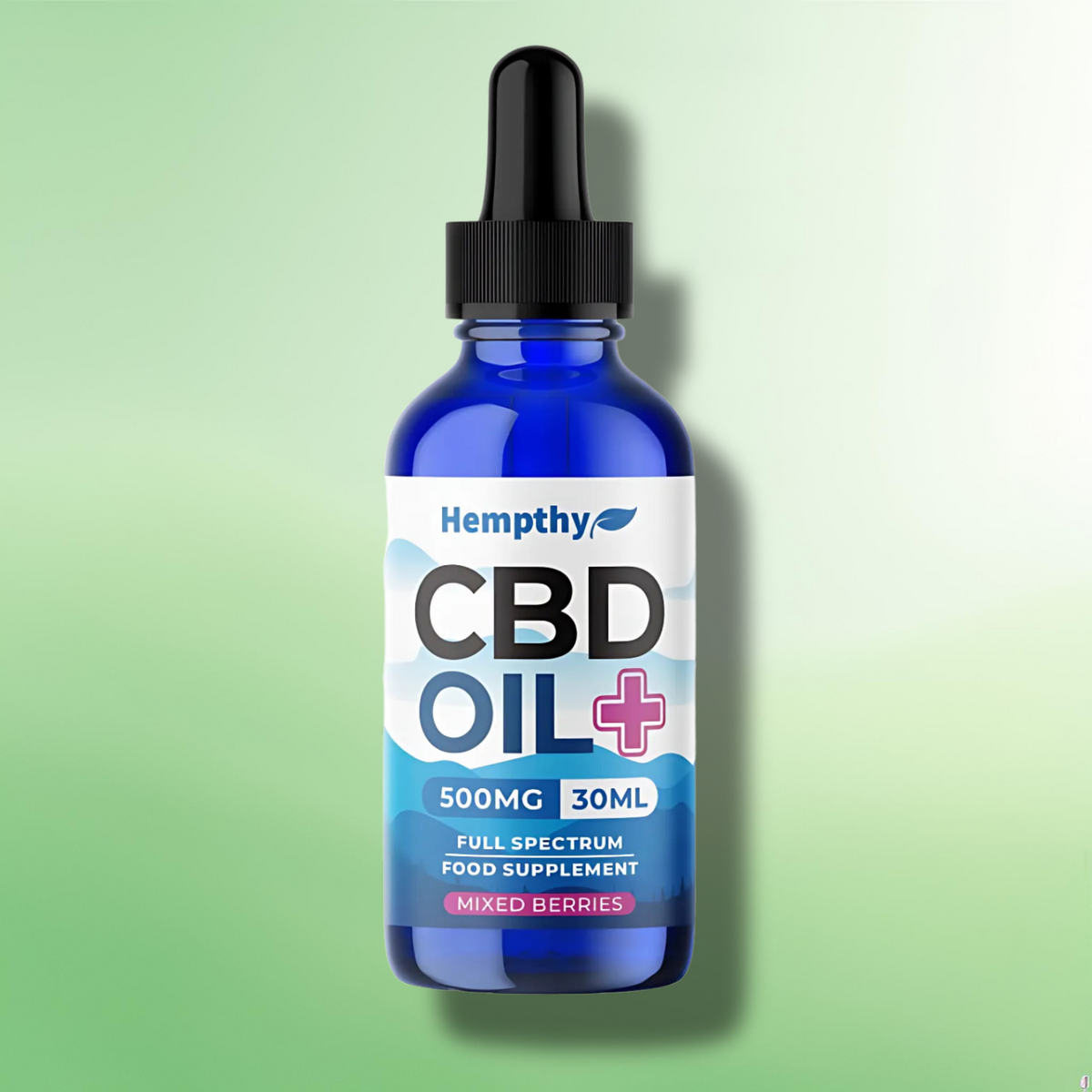 Full Spectrum CBD Oils by Hempthy 500mg - 4000mg - Natural/Mixed Berries - 30ml
