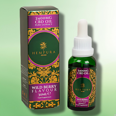 CBD Oil With Terpenes by Hempura - 2400mg CBD - Wild Berries Flavour - 30ml