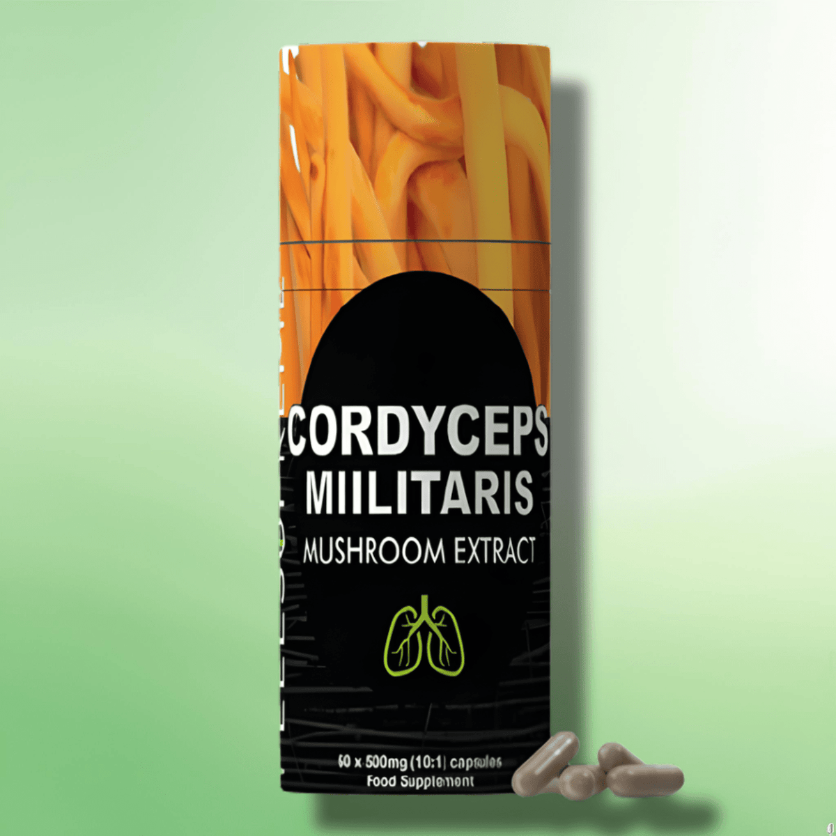 High Strength Cordycerps Militaris Capsules by Feel Supreme - 30000mg - 60 Caps - CBD Shack