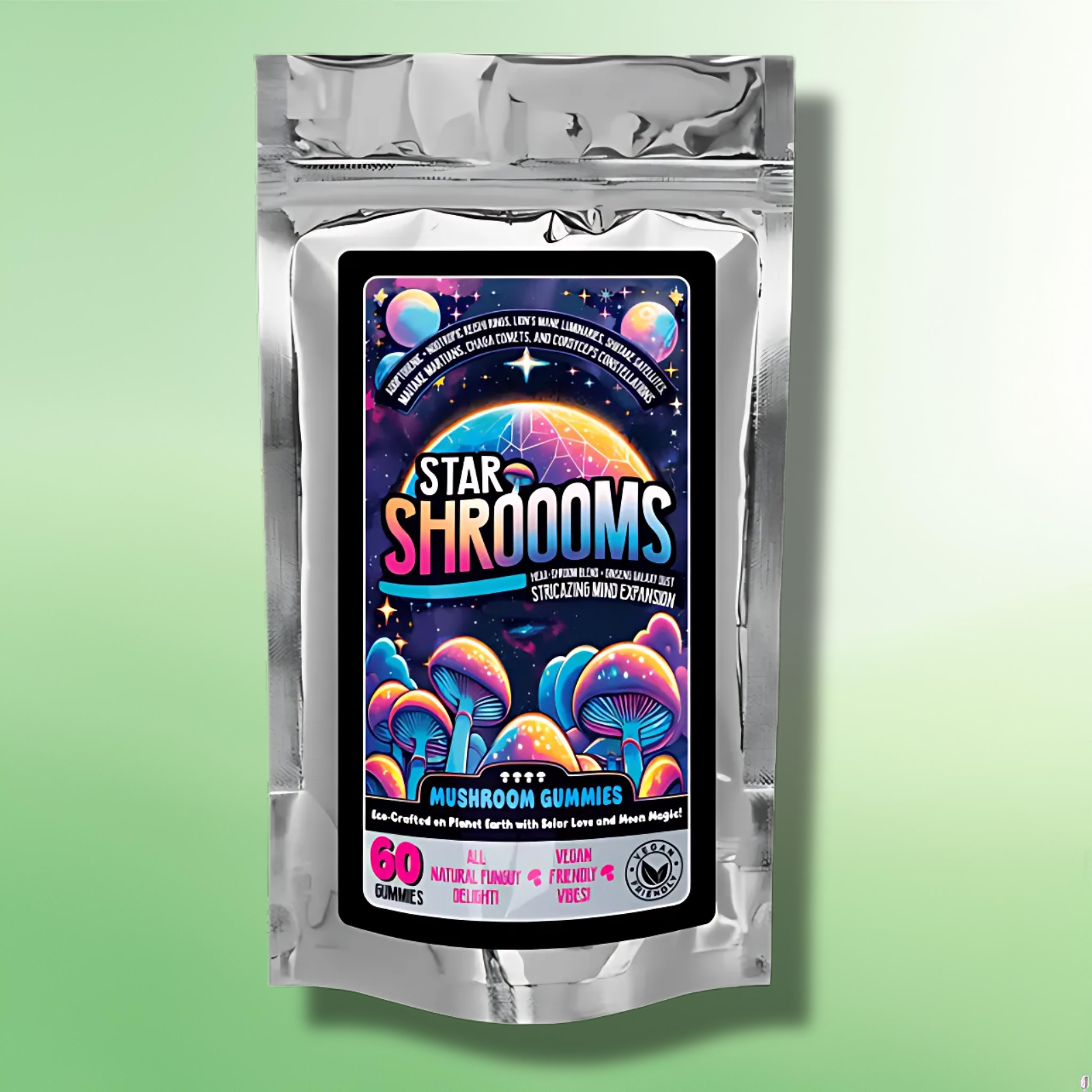 Pure Extract Mushroom Gummies by Innooova - Starshrooms|Kalma|Grooovy-10/60 pcs