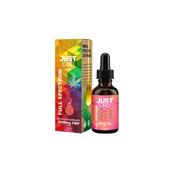 Just CBD 250mg - 5000mg Full Spectrum Tincture - 30ml