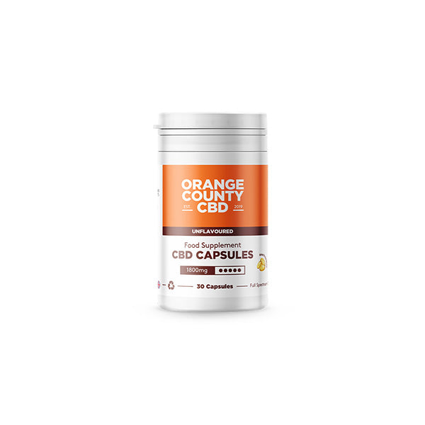 Orange County 450mg - 1800mg Full Spectrum CBD Capsules -30 caps