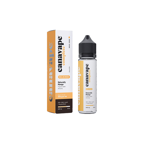 Canavape 1800mg Full-Spectrum CBD + CBG Vaping Liquid 50ml (30VG/70PG)