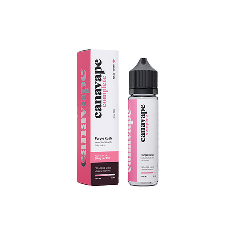 Canavape 1800mg Full-Spectrum CBD + CBG Vaping Liquid 50ml (30VG/70PG)