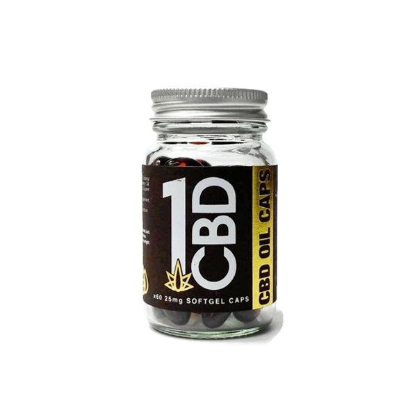 1CBD Soft Gel Capsules 750mg - 1500mg CBD