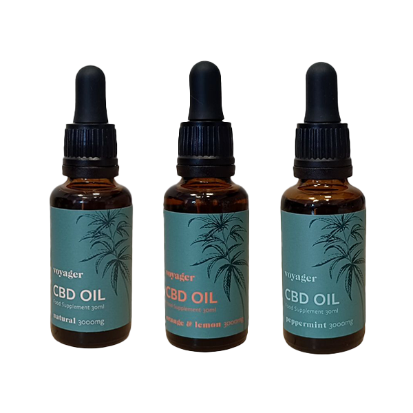 CBD Oil by Voyager - 1000mg to 3000mg Pure & Carefully Extracted CBD - 30ml