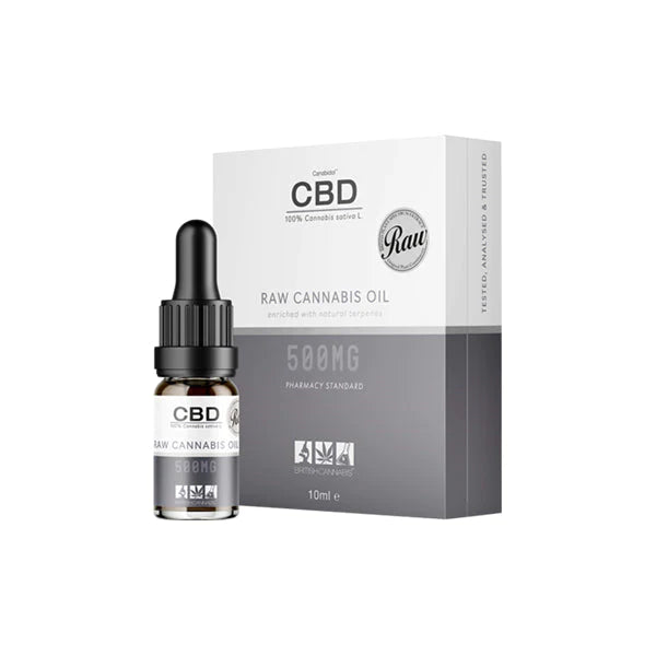 CBD by British Cannabis 250mg - 2000mg CBD Raw Cannabis Oil Drops 10ml