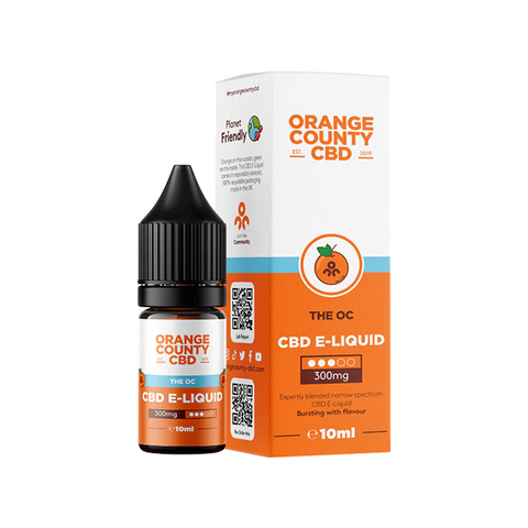 Orange County CBD 300mg Vaping Liquid 10ml (50VG/50PG)