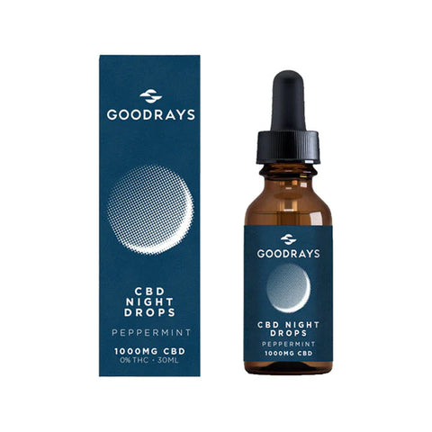 Goodrays 500mg- 1000mg CBD Night Drops Peppermint - 15ml