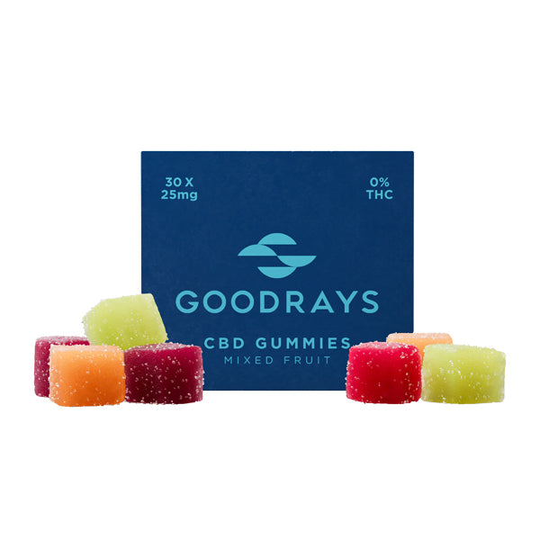 Goodrays 750mg CBD Mixed Gummies - 30 Pieces