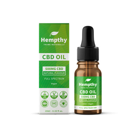 Hempthy 500mg - 4000mg CBD Oil Full Spectrum - 10ml