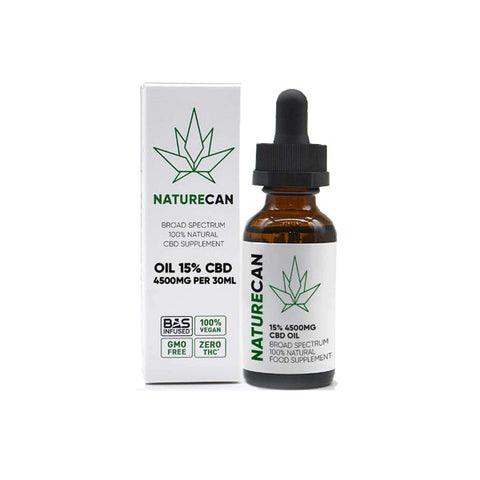 Naturecan 3000mg - 12000mg CBD Broad Spectrum MCT Oil - 30ml