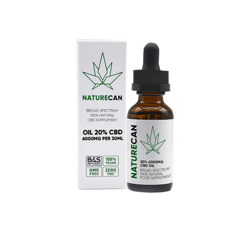 Naturecan 3000mg - 12000mg CBD Broad Spectrum MCT Oil - 30ml