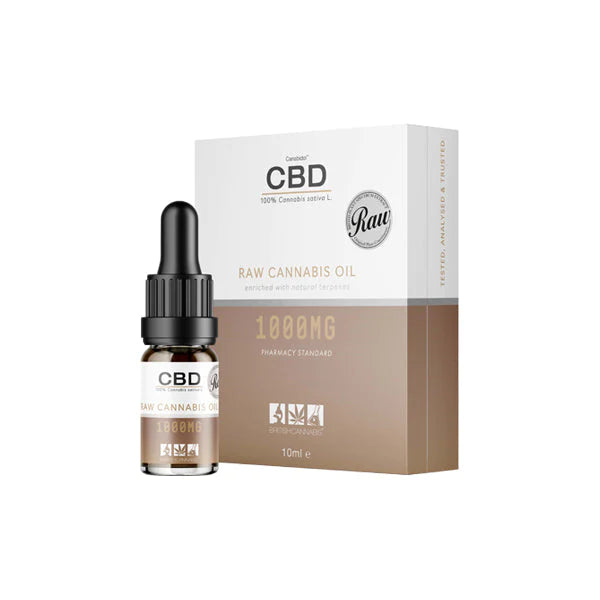 CBD by British Cannabis 250mg - 2000mg CBD Raw Cannabis Oil Drops 10ml