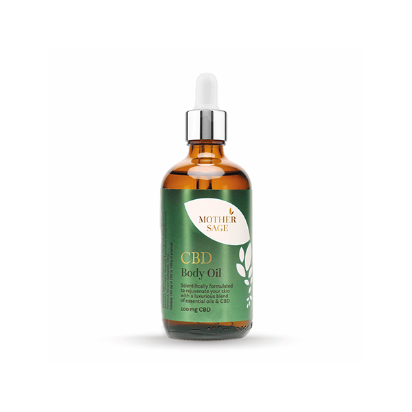 CBD Body Oil by MotherSage - 100mg CBD - Essential Oils & Lavender - 100ml