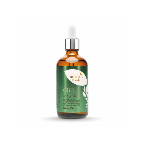 CBD Body Oil by MotherSage - 100mg CBD - Essential Oils & Lavender - 100ml