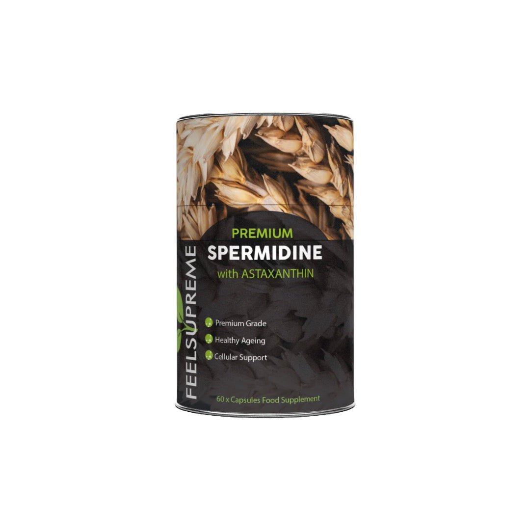 Feel Supreme 500mg Premium Spermidine & Astaxanthin Complex Capsules - 60 Caps - CBD Shack