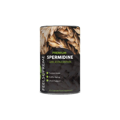 Feel Supreme 500mg Premium Spermidine & Astaxanthin Complex Capsules - 60 Caps - CBD Shack