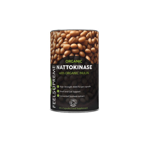 Feel Supreme 200mg Organic Nattokinase with Inulin Supplement Capsules - 60 Caps - CBD Shack