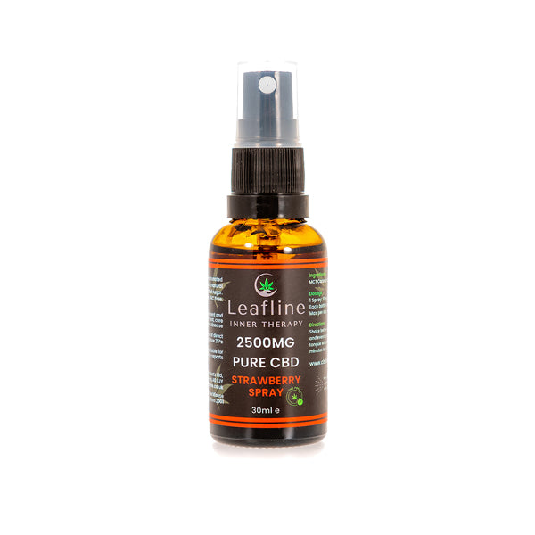 CBD Leafline 1500mg - 2500mg CBD MCT Oil Spray - 30ml