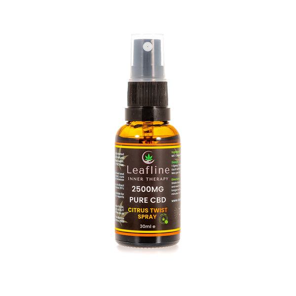 CBD Leafline 1500mg - 2500mg CBD MCT Oil Spray - 30ml