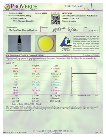 Fly CBD 300mg - 1000mg CBD Broad Spectrum Tincture Oil 30ml