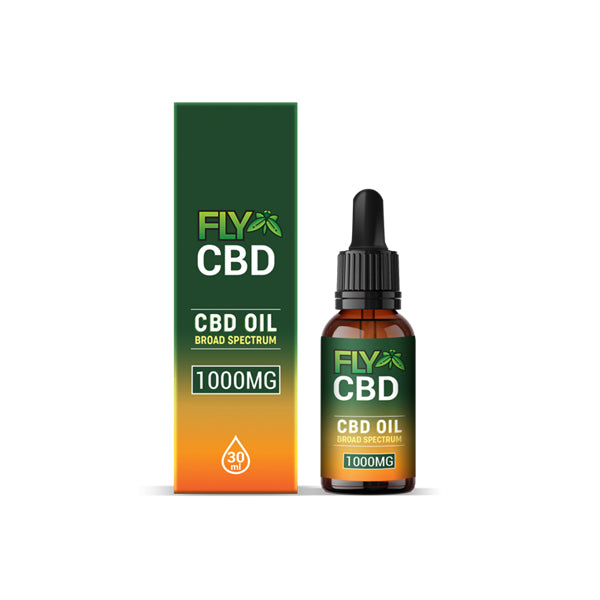 Fly CBD 300mg - 1000mg CBD Broad Spectrum Tincture Oil 30ml