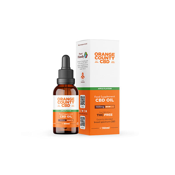 Orange County CBD 500mg - 1500mg Flavoured Tincture Oil 30ml