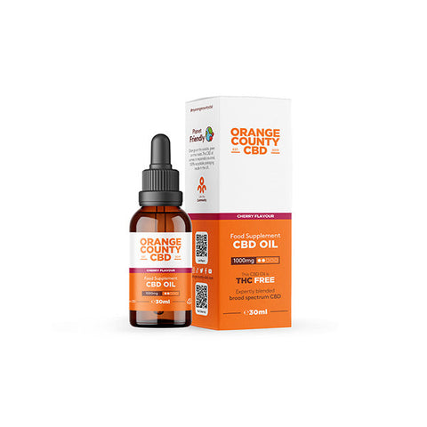 Orange County CBD 500mg - 1500mg Flavoured Tincture Oil 30ml