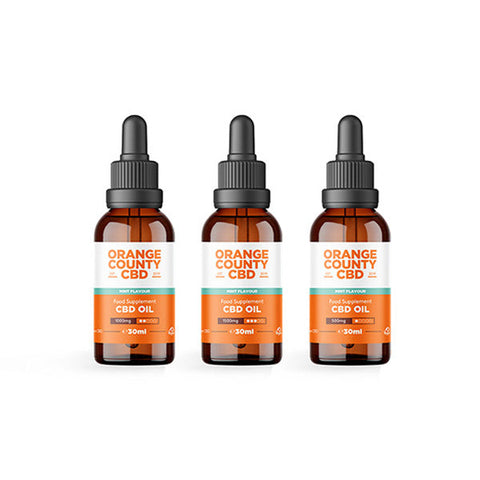Orange County CBD 500mg - 1500mg Flavoured Tincture Oil 30ml