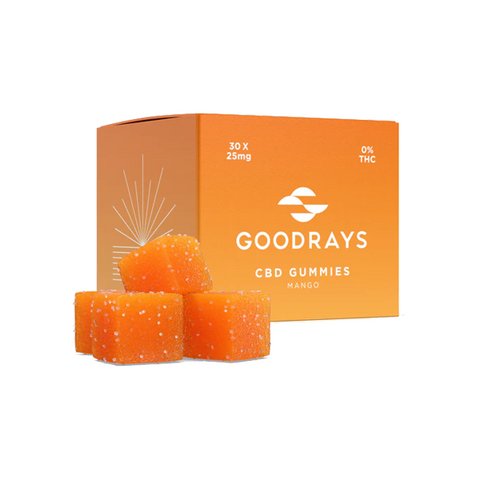 Goodrays 750mg CBD Gummies - 30 Pieces