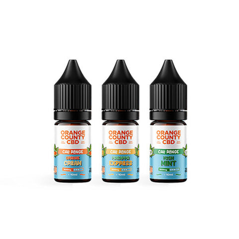 Orange County CBD Cali Range 300mg Vaping Liquid (60VG/40PG)