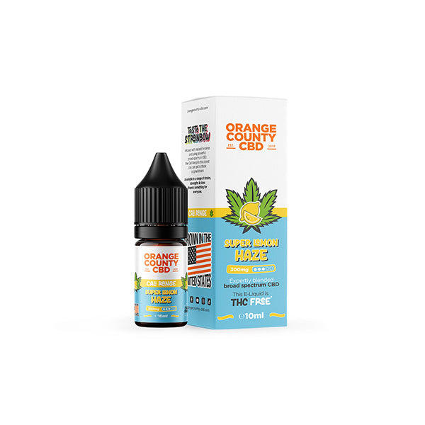 Orange County CBD Cali Range 300mg Vaping Liquid (60VG/40PG)