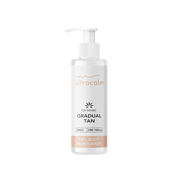 CBD Gradual Tan Moisturiser by Ultracalm - 100mg CBD - Watermelon - 200ml