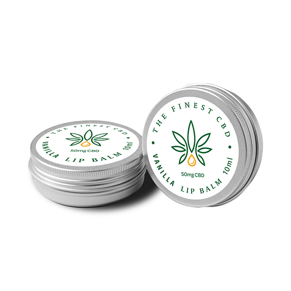 CBD Infused Lip Balm by The Finest Balm - 50mg CBD Vanilla Lip Balm - 10ml
