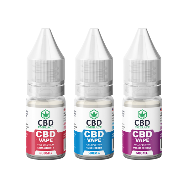 CBD Embrace 500mg Vaping Liquid - 10ml