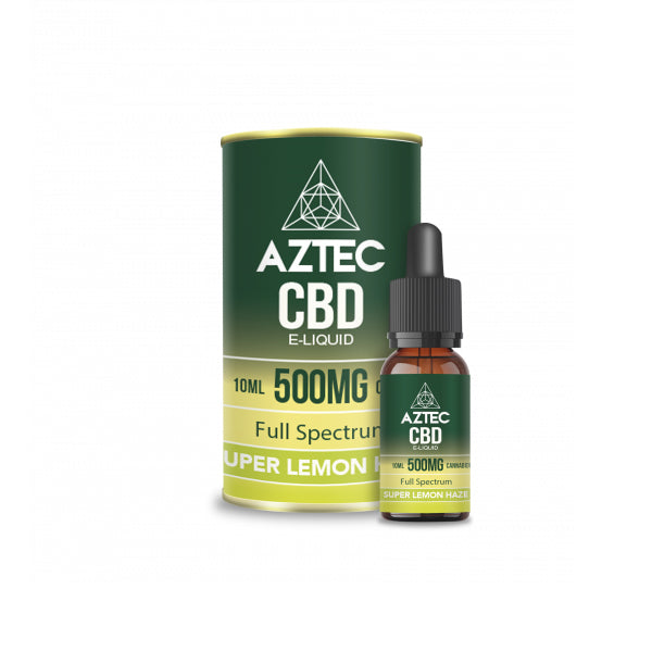 Aztec CBD 100mg - 1000mg CBD Vaping Liquid 10ml (50PG/50VG)