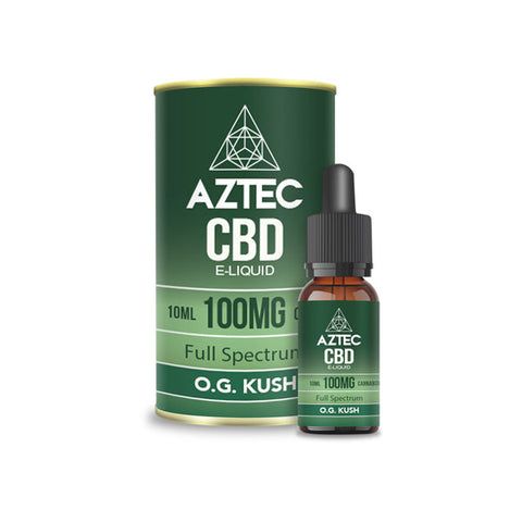 Aztec CBD 100mg - 1000mg CBD Vaping Liquid 10ml (50PG/50VG)