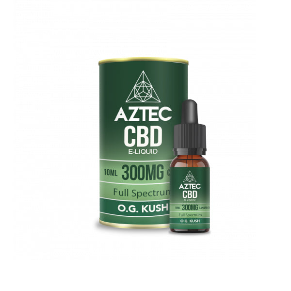 Aztec CBD 100mg - 1000mg CBD Vaping Liquid 10ml (50PG/50VG)