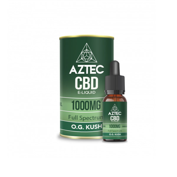 Aztec CBD 100mg - 1000mg CBD Vaping Liquid 10ml (50PG/50VG)