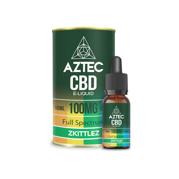 Aztec CBD 100mg - 1000mg CBD Vaping Liquid 10ml (50PG/50VG)