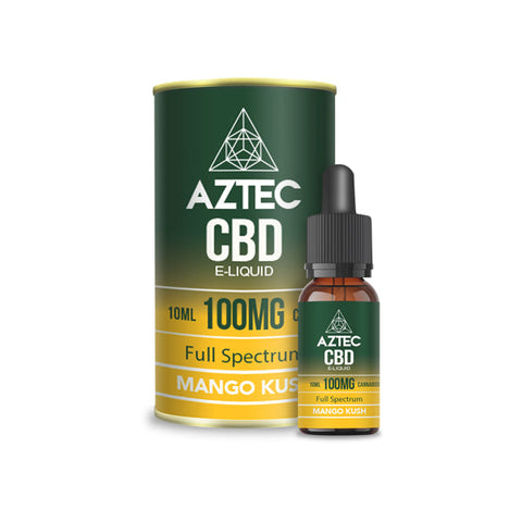 Aztec CBD 100mg - 1000mg CBD Vaping Liquid 10ml (50PG/50VG)